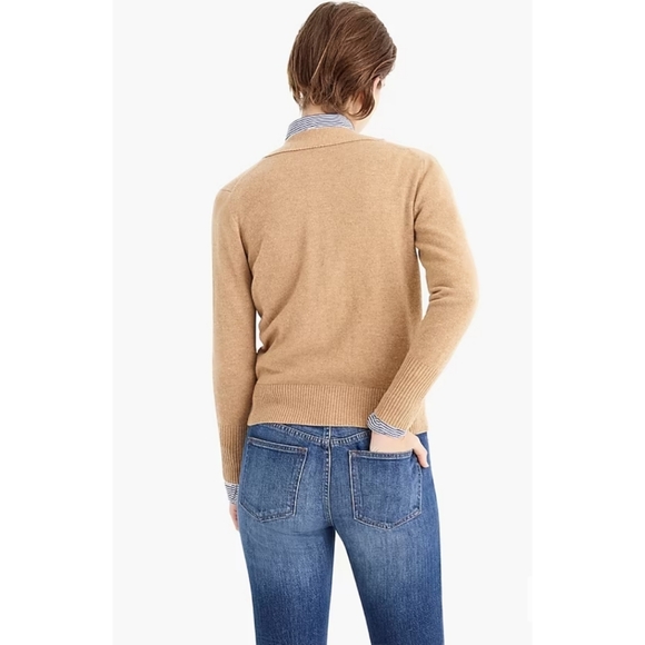NWOT J.Crew Everyday cashmere cropped cardigan sweater - Picture 8 of 12